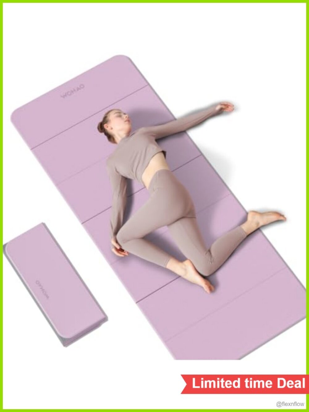 TPE Yoga Mat 7-Fold Extra Thick 1/2" 70"x24" Exercise Fitness